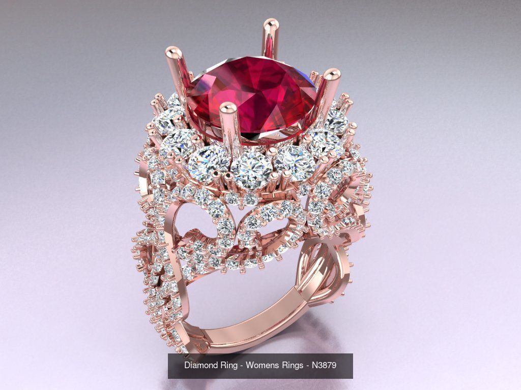 Collection 3d Ring Jewellery - 100 Womens Rings N22 _68