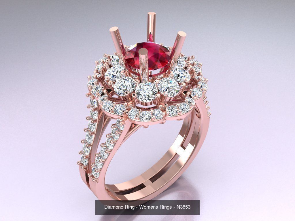 Collection 3d Ring Jewellery - 100 Womens Rings N22 _67