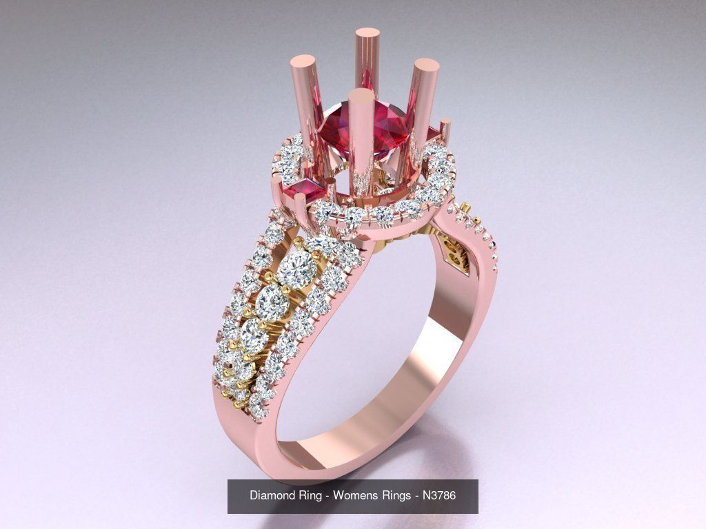 Collection 3d Ring Jewellery - 100 Womens Rings N22 _33