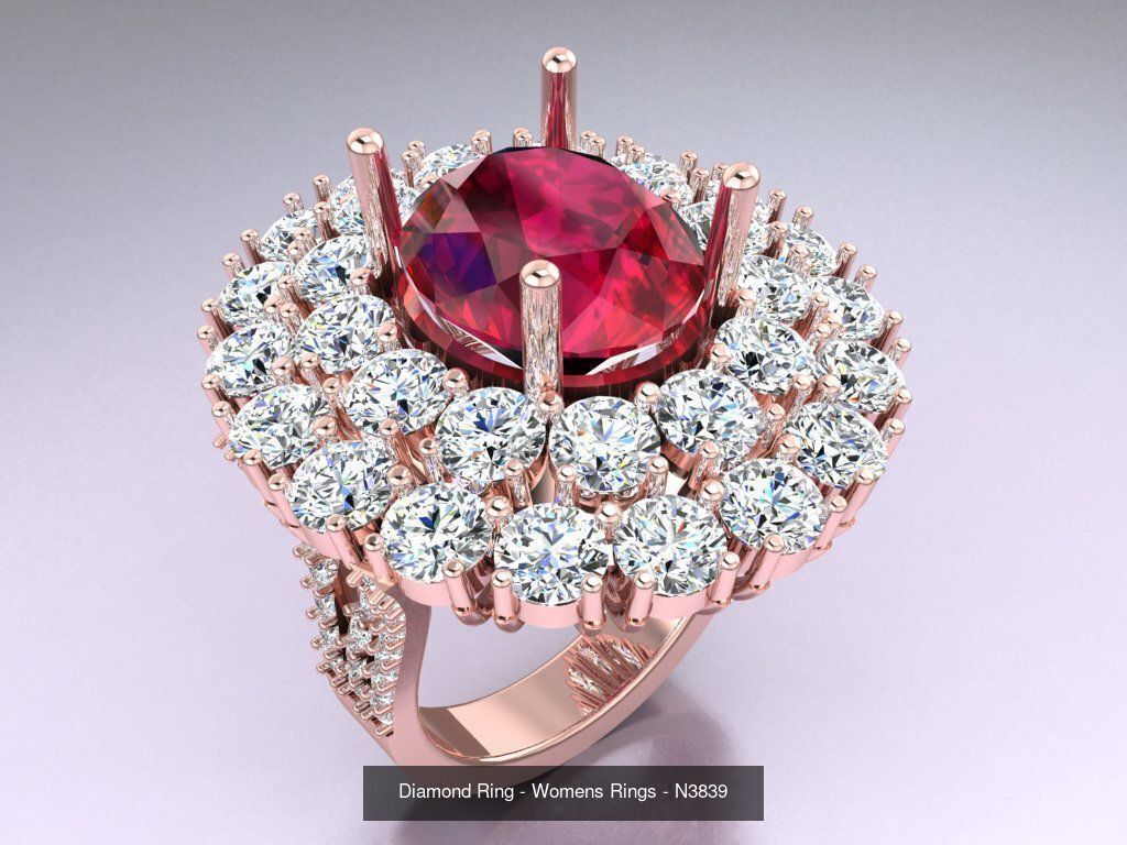 Collection 3d Ring Jewellery - 100 Womens Rings N22 _99