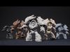 Stone golem low-poly game engine ready 3D model Low-poly 3D model_1