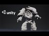 Stone golem low-poly game engine ready 3D model Low-poly 3D model_2