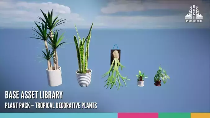 Plant Pack Tropical Decorative Plants