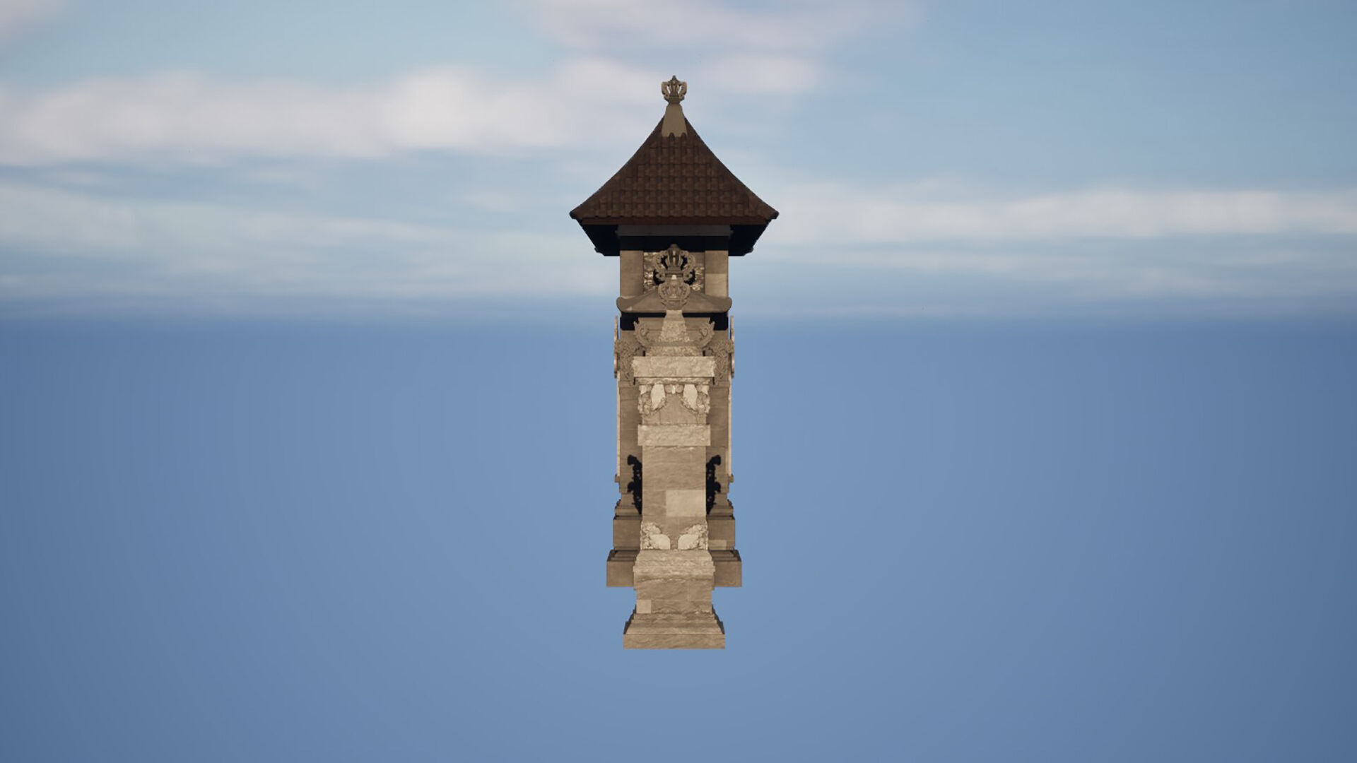 Gapura Wall Bali Generic B Variation 3D model_2