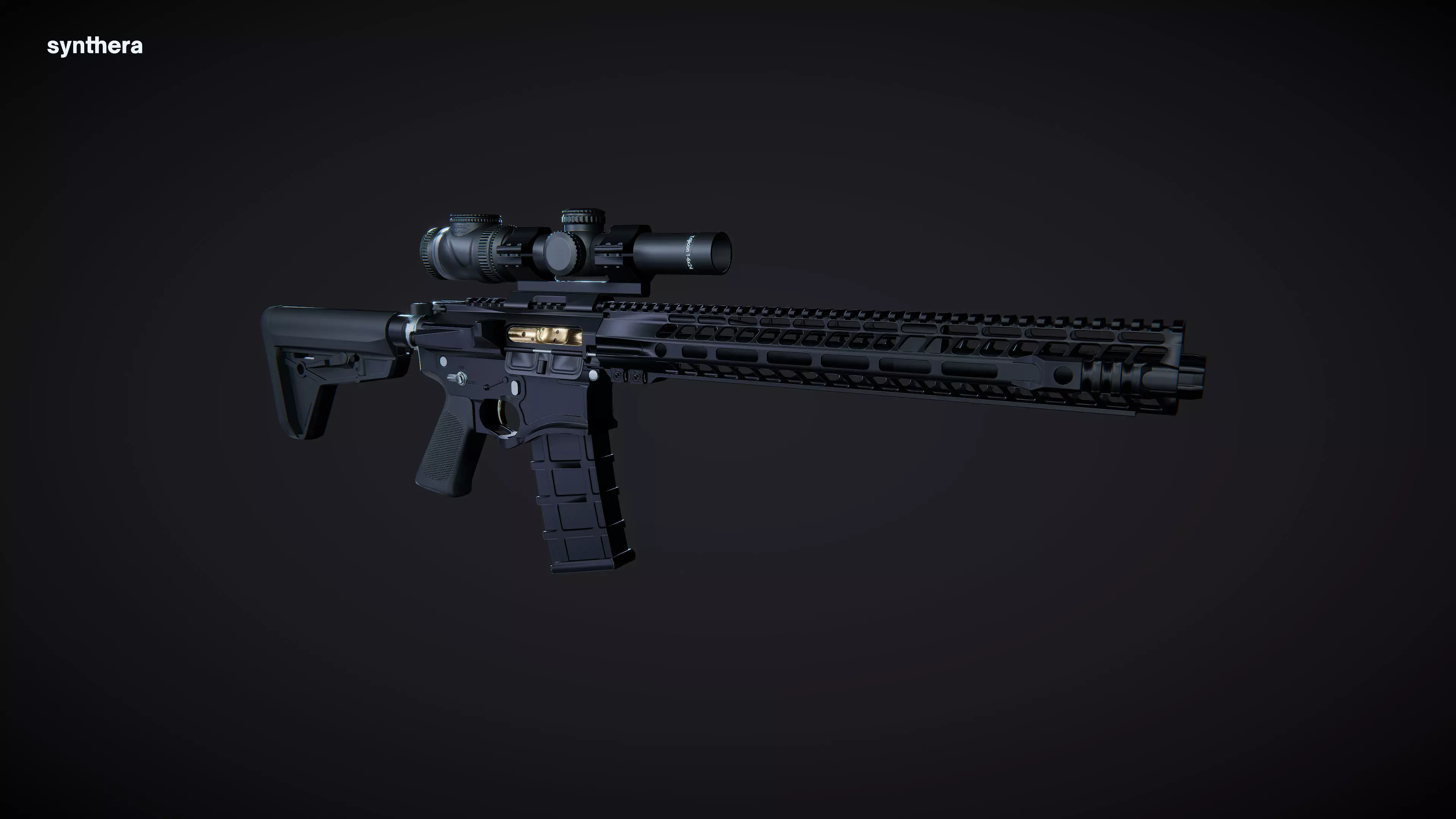 Colt-AR-15A2 Active 3D model_0