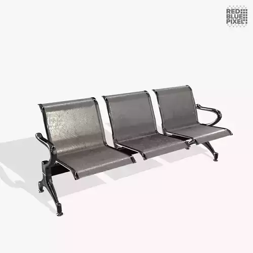 Waiting Chair Low-poly 3D model
