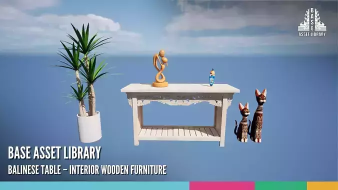 Balinese Table Interior Wooden Furniture