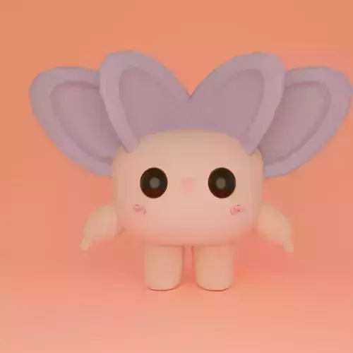 Cute Cat Character 3D Model - Game Ready Rigged and Animated