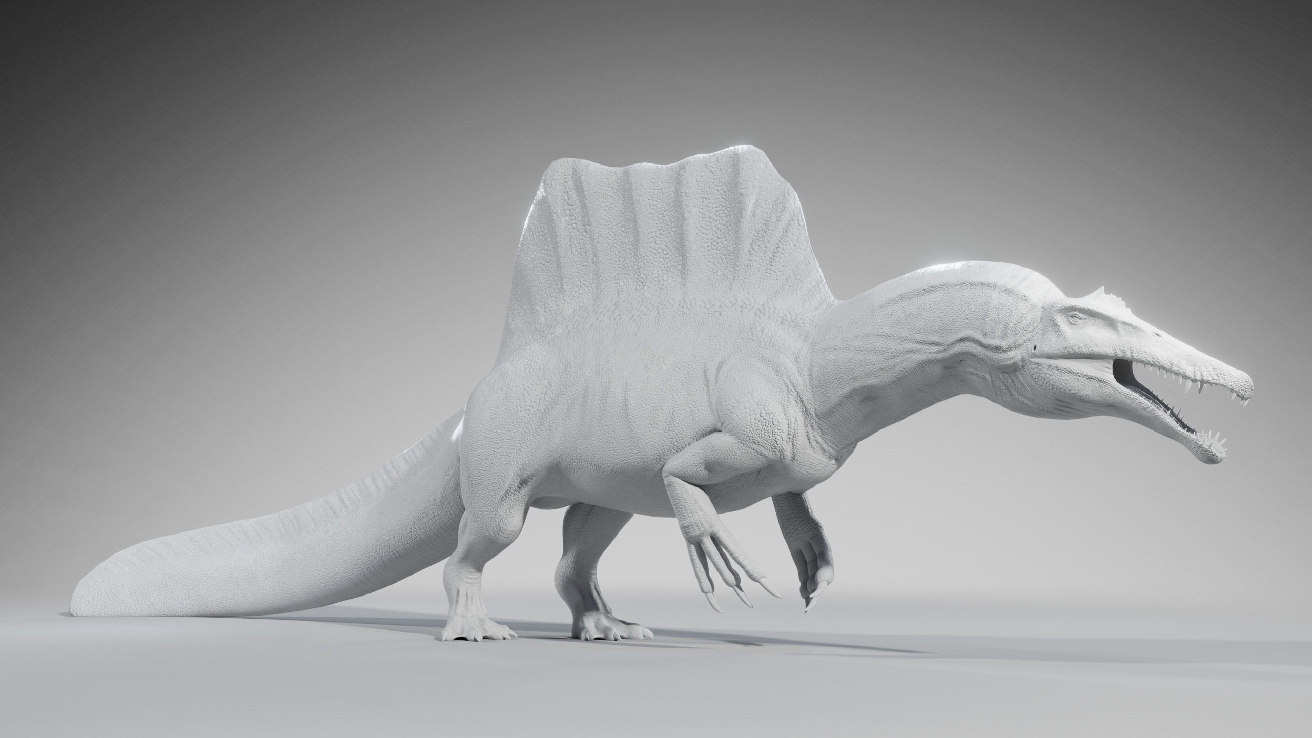 Spinosaurus Rig Low-poly 3D model_14