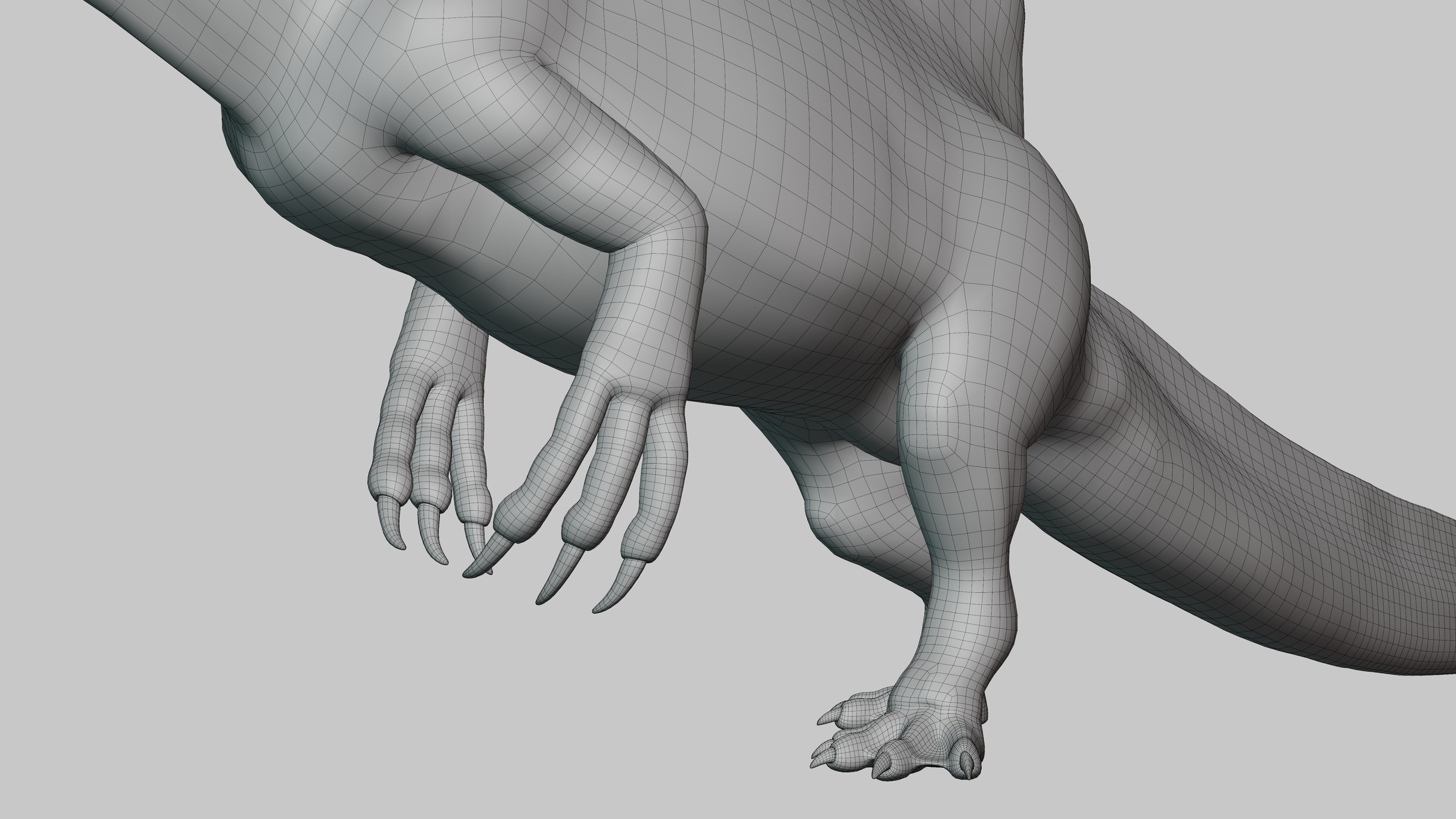 Spinosaurus Rig Low-poly 3D model_18