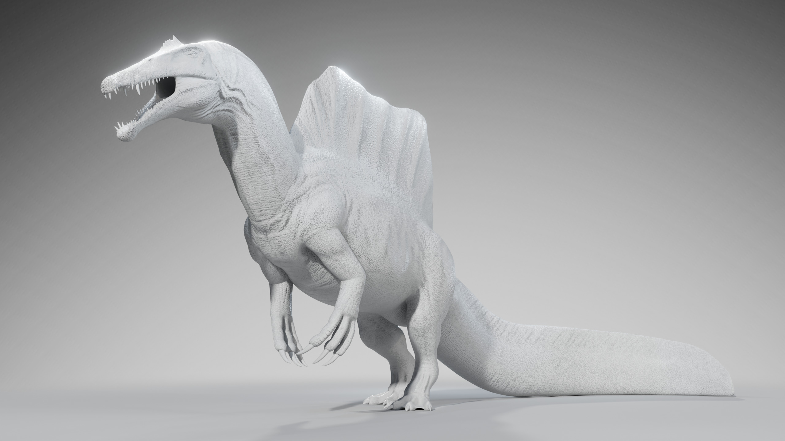 Spinosaurus Rig Low-poly 3D model_15