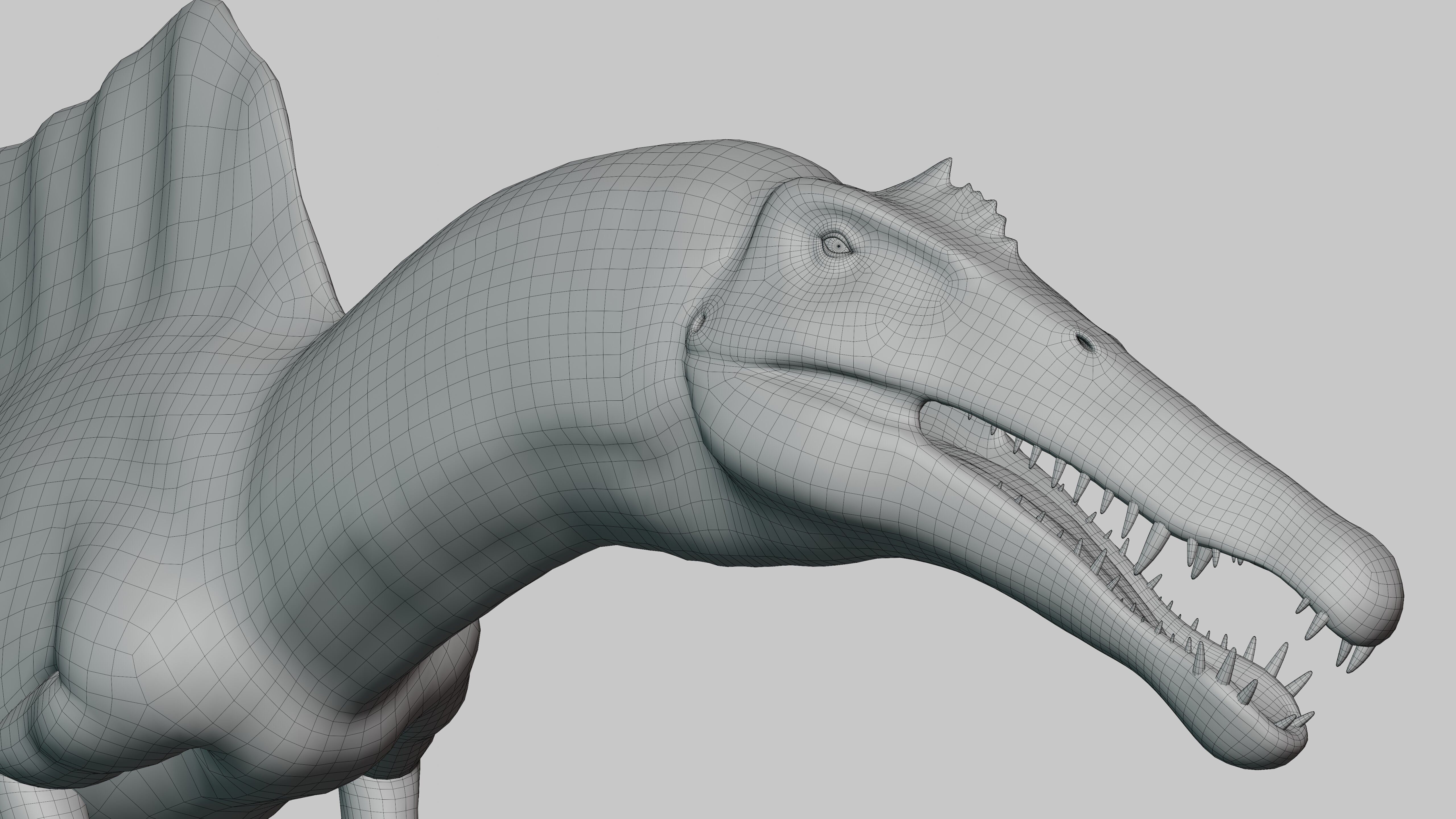 Spinosaurus Rig Low-poly 3D model_17