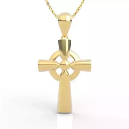 Religious Cross Pendant 3D print model