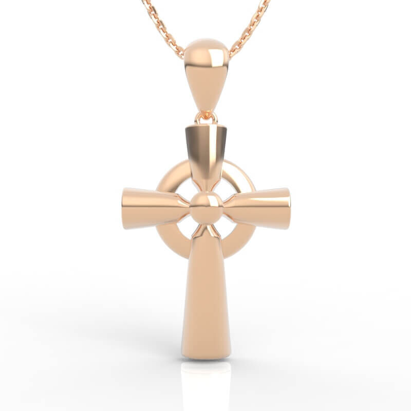 Religious Cross Pendant 3D print model_1