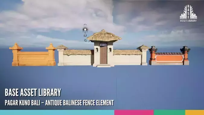 Pagar Kuno Bali Antique Balinese Fence Element