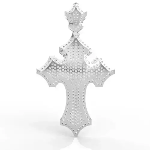 Baroque Cross Necklace