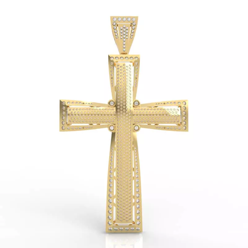 Hip Hop Diamond Cross 3D print model_0