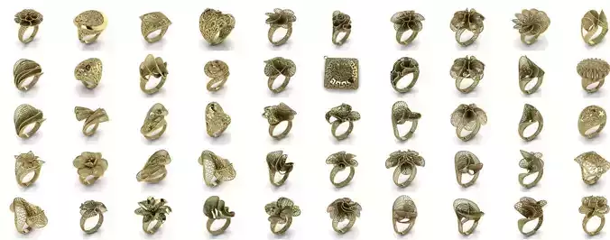 Collections 50 pcs Ultra Vision Ring Jewelry