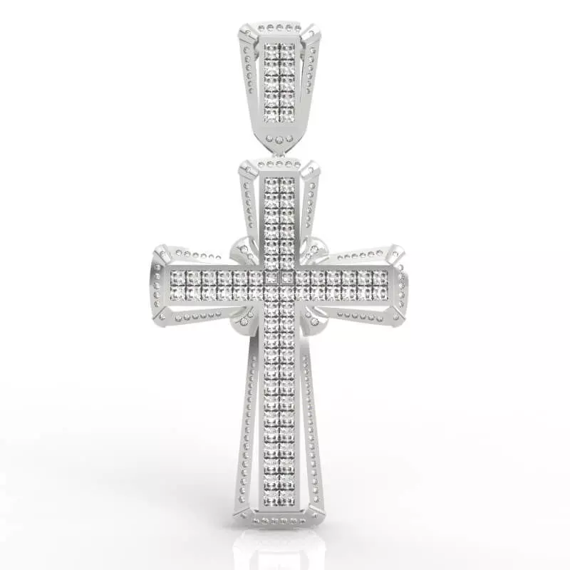 Ultimate Grid Pattern Cross Jewelry 3D print model