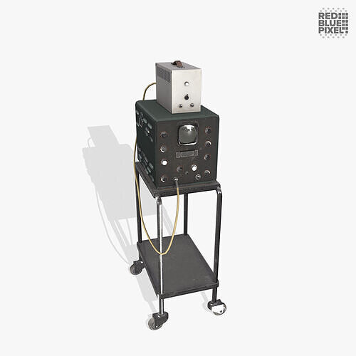 Ultrasound Machine V01 Low-poly 3D model