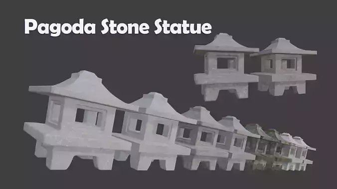 Pagoda Stone Statue