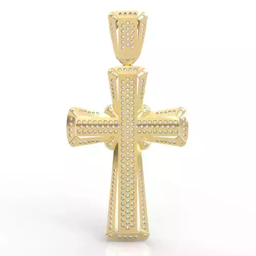 Elite Layered Cross Pendant
