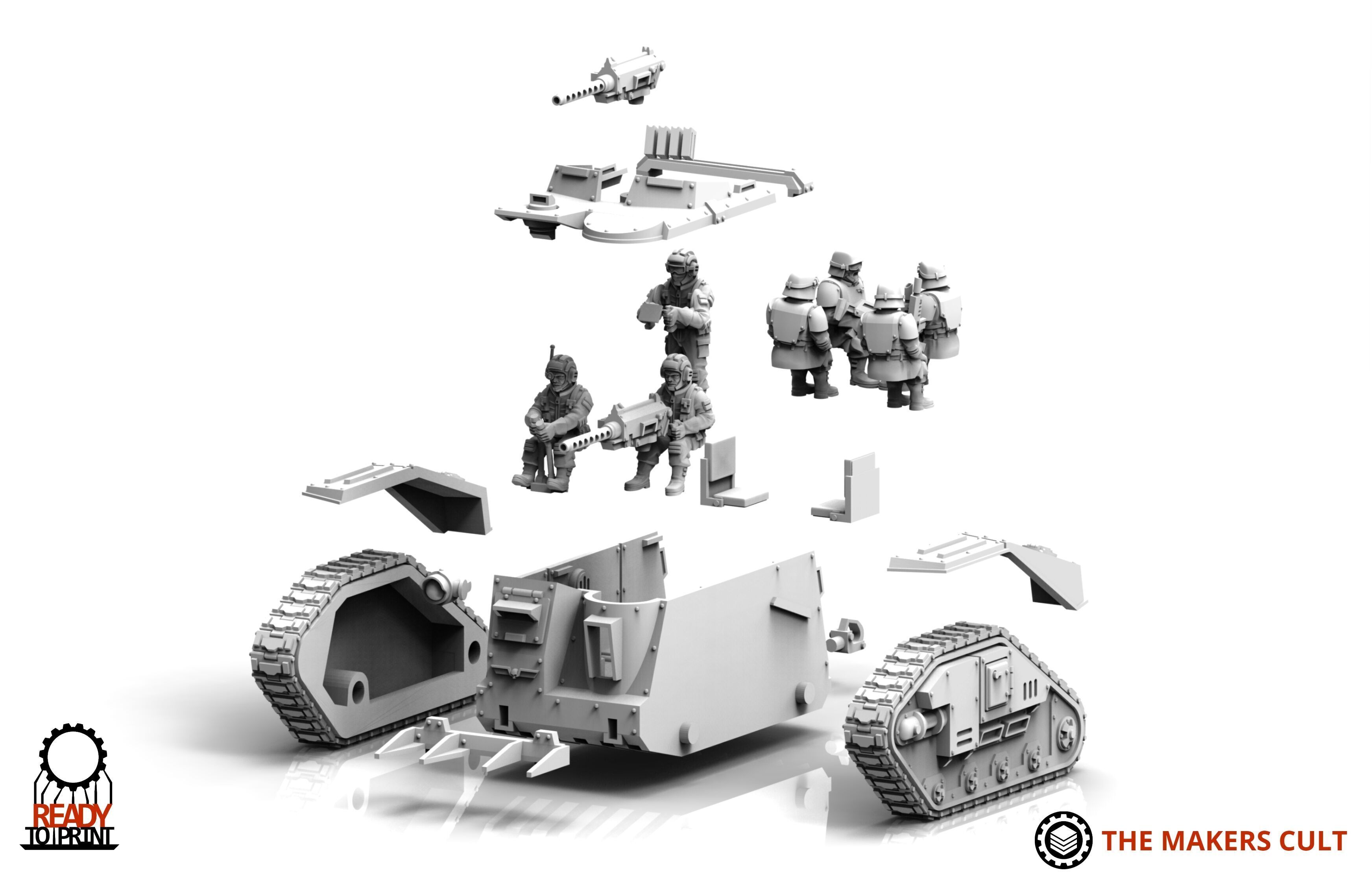 Universal Guard - Scout Tank 3D print model_2
