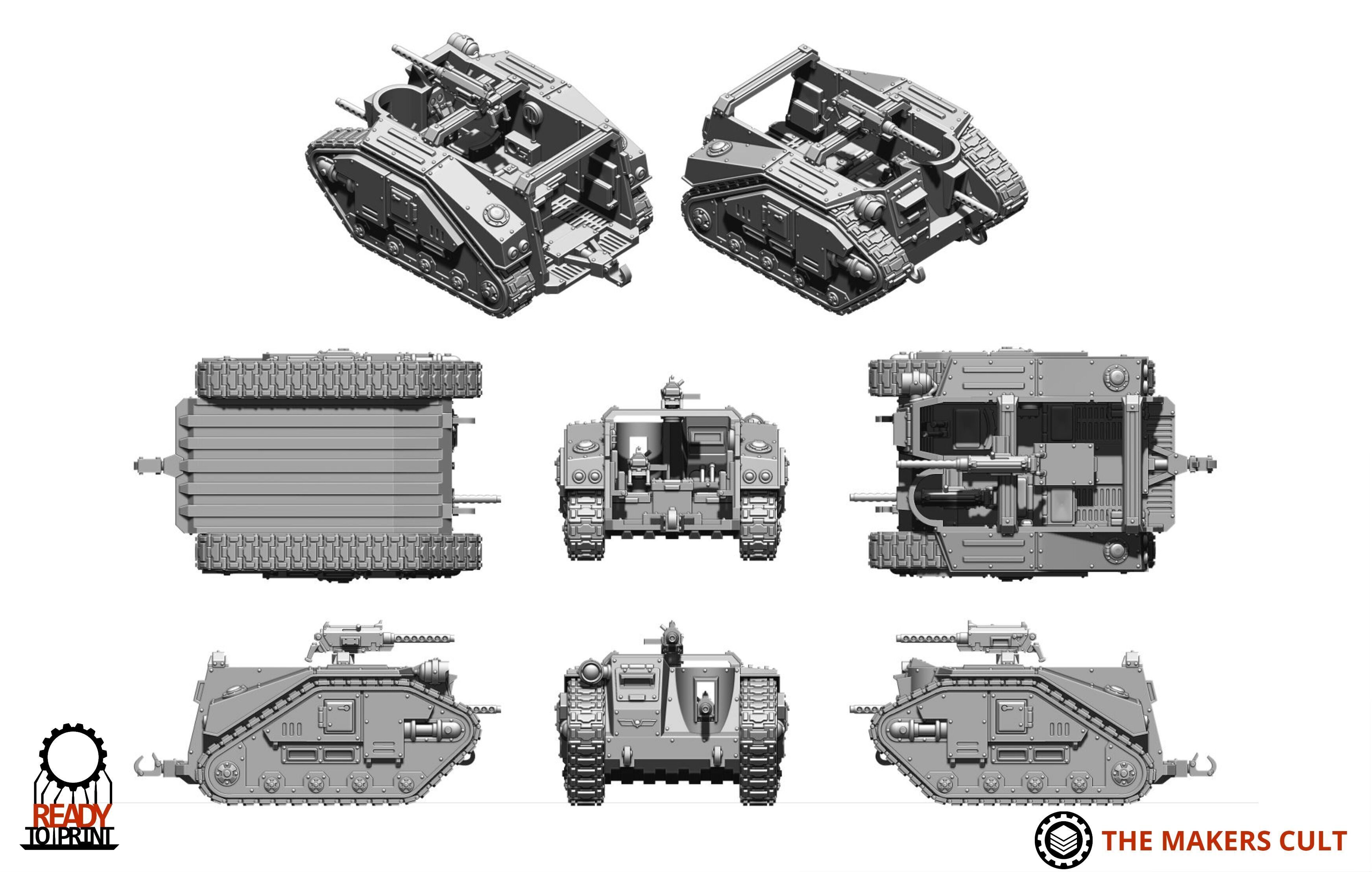 Universal Guard - Scout Tank 3D print model_16