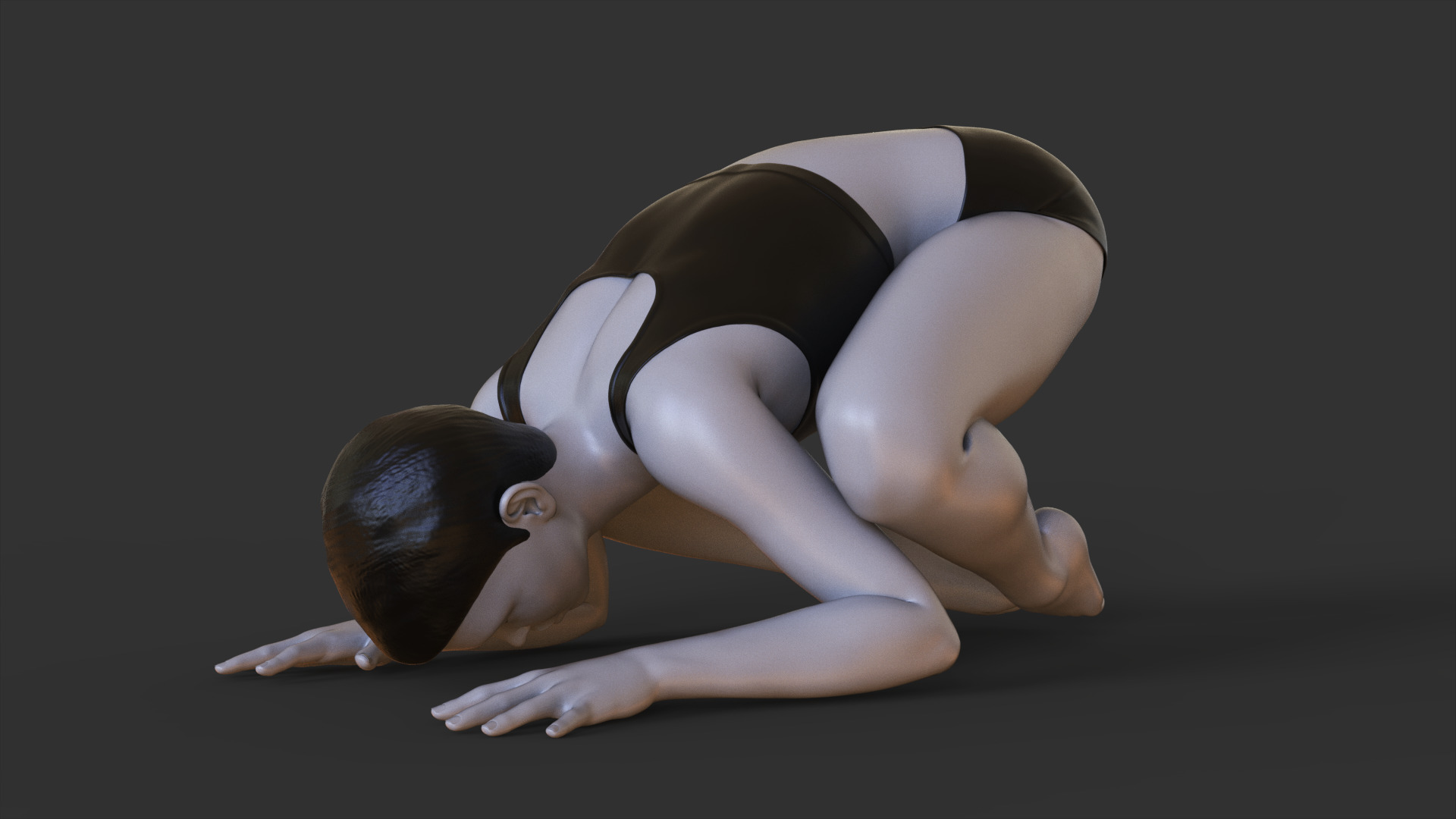 Yoga Pose - Baby Crow Pose 3D print model_3