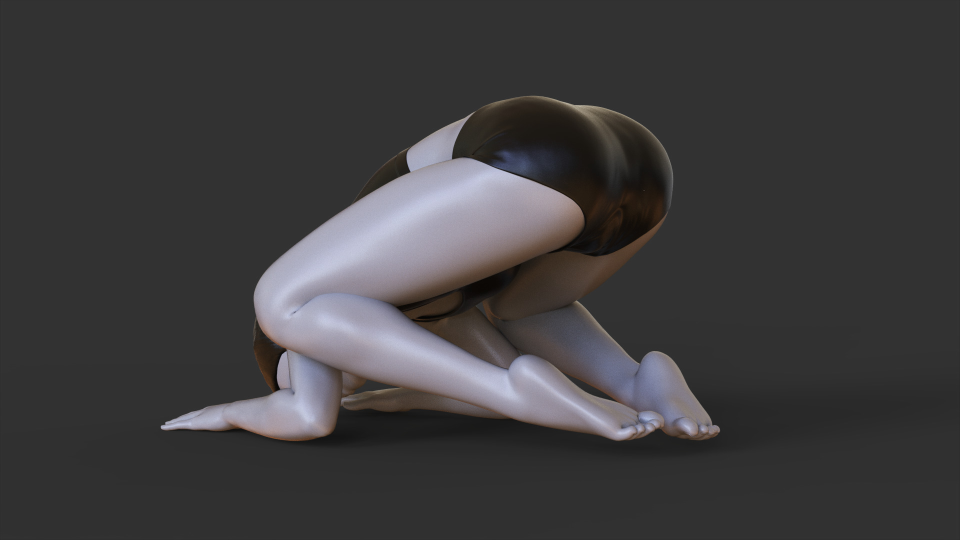 Yoga Pose - Baby Crow Pose 3D print model_5