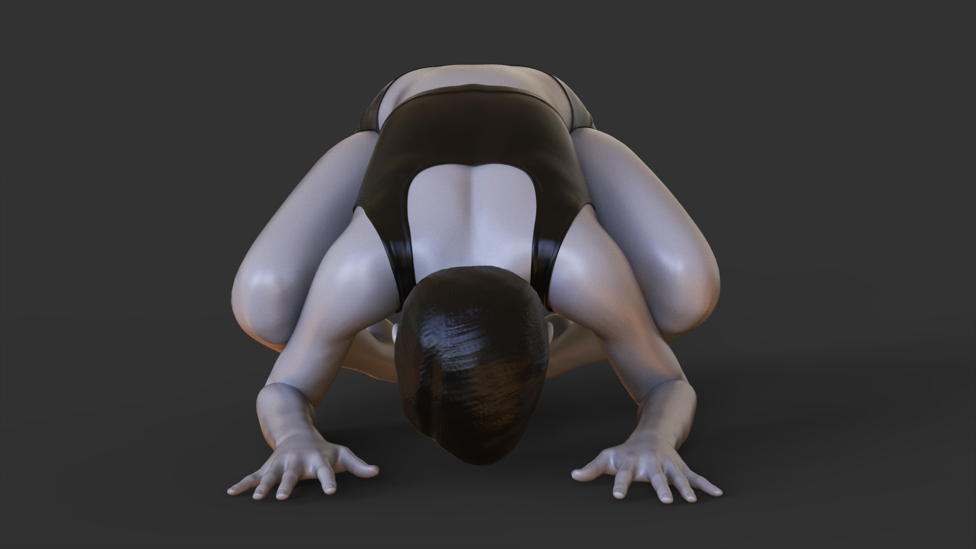 Yoga Pose - Baby Crow Pose 3D print model_9