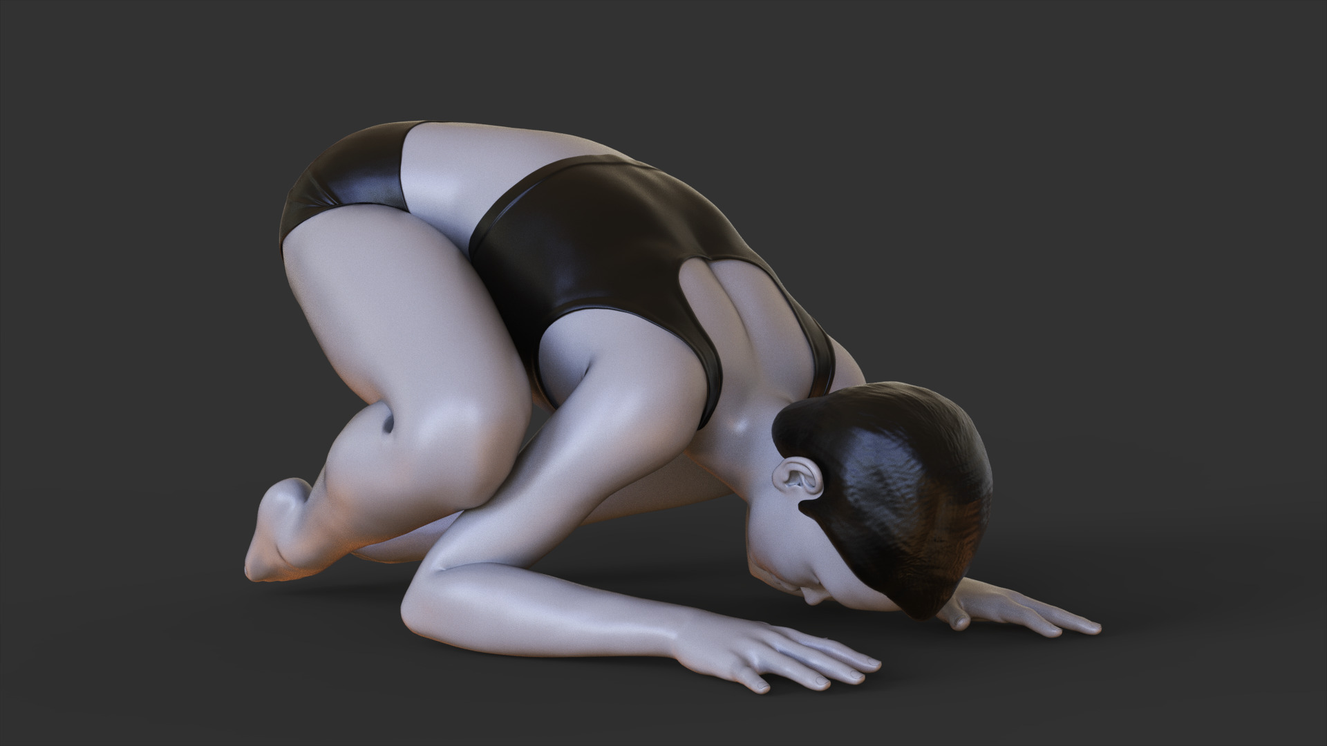 Yoga Pose - Baby Crow Pose 3D print model_1