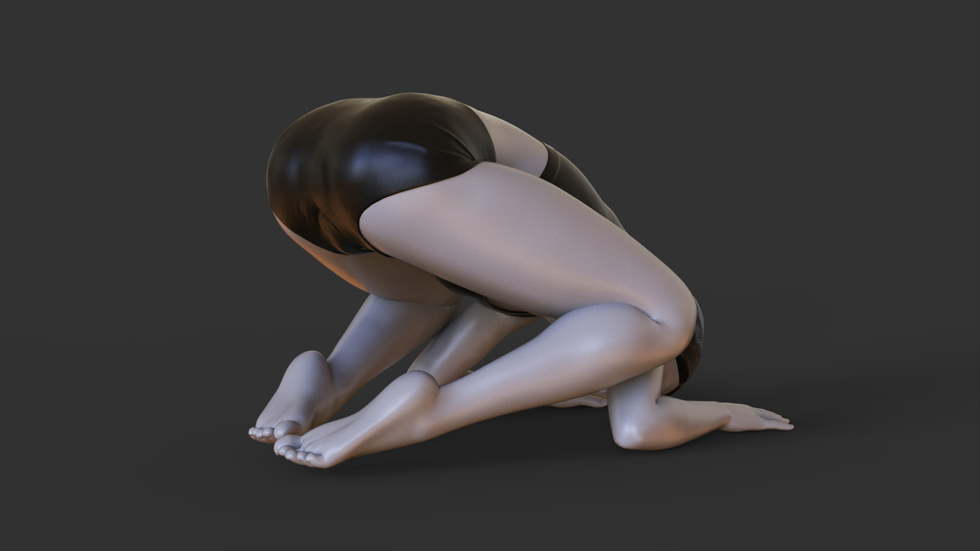 Yoga Pose - Baby Crow Pose 3D print model_7