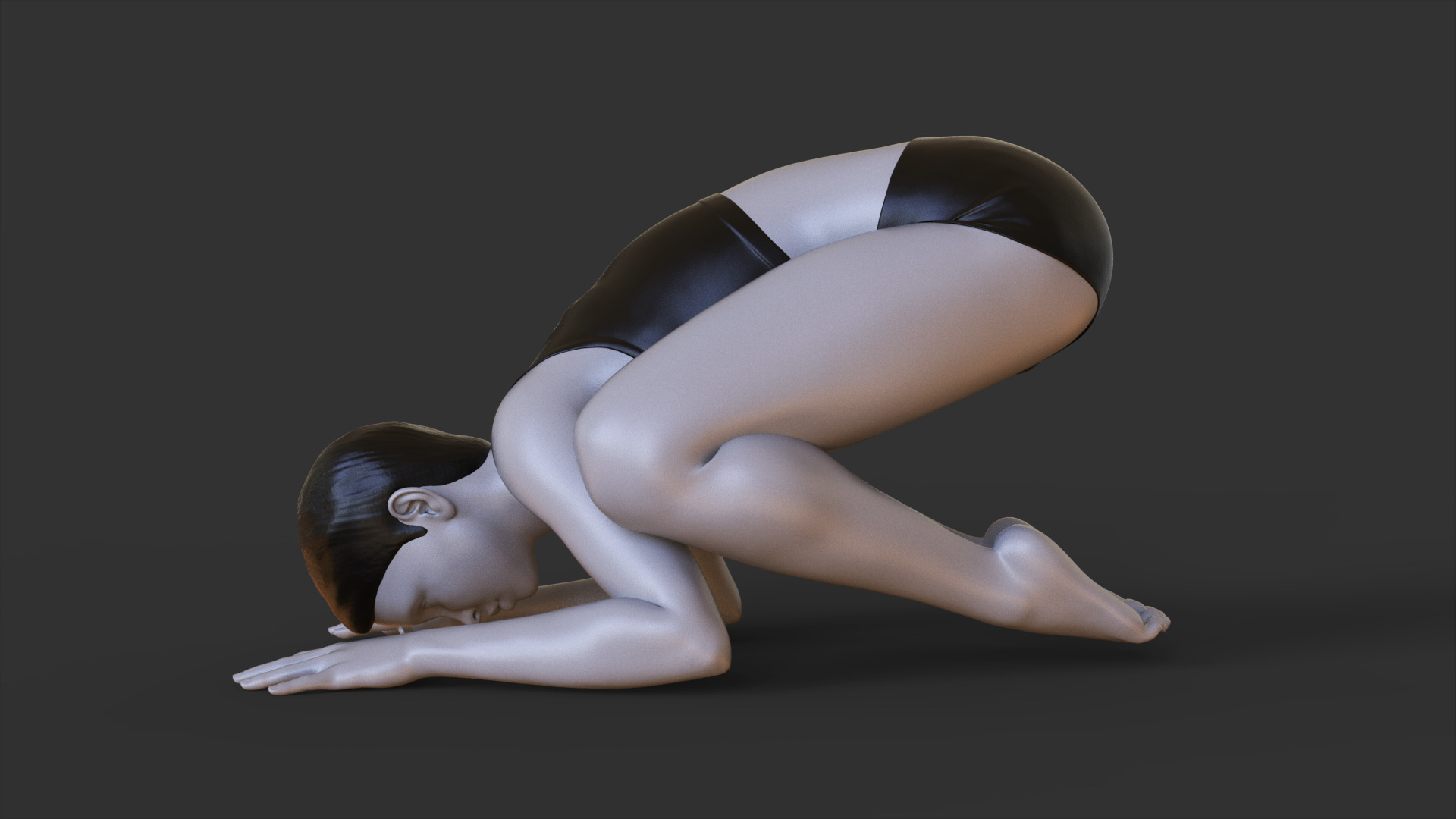 Yoga Pose - Baby Crow Pose 3D print model_4