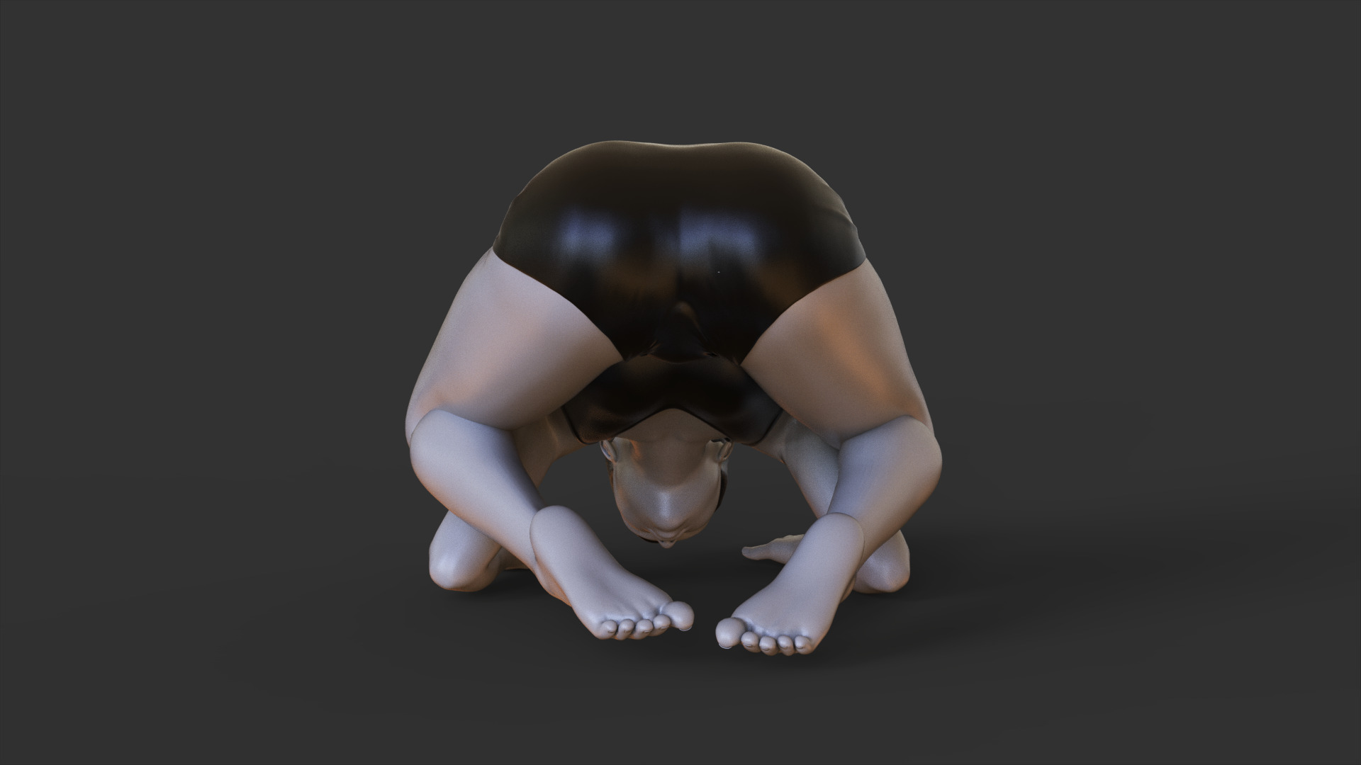Yoga Pose - Baby Crow Pose 3D print model_6