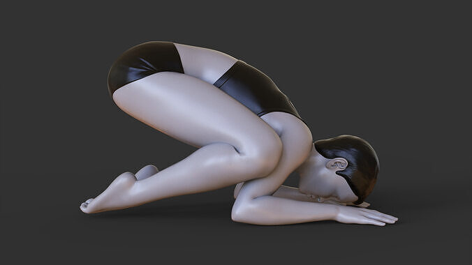 Yoga Pose - Baby Crow Pose 3D print model