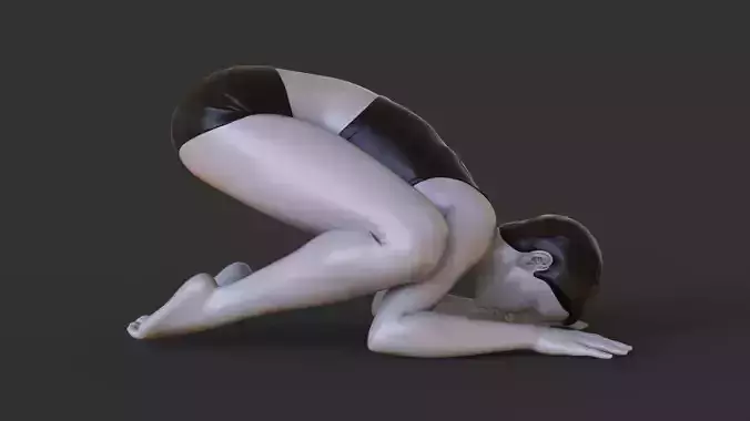 Yoga Pose - Baby Crow Pose 3D print model