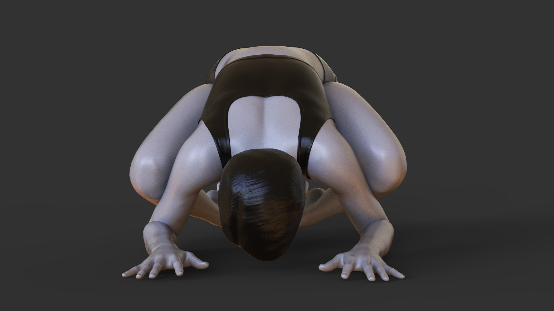 Yoga Pose - Baby Crow Pose 3D print model_2