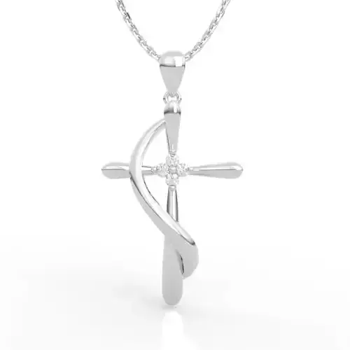 Revolutionary Spiral Cross Pendant