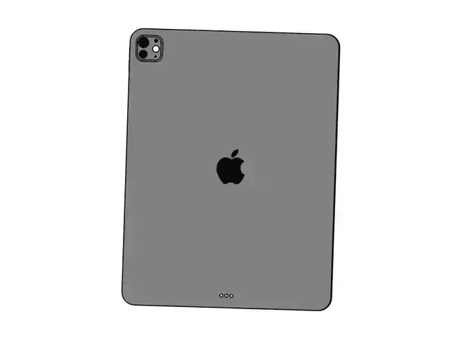 Apple iPad Pro 13 2024  CAD Model 3D print model