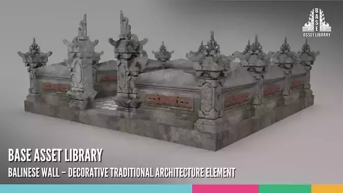 Balinese Wall Decorative Traditional Architecture Element