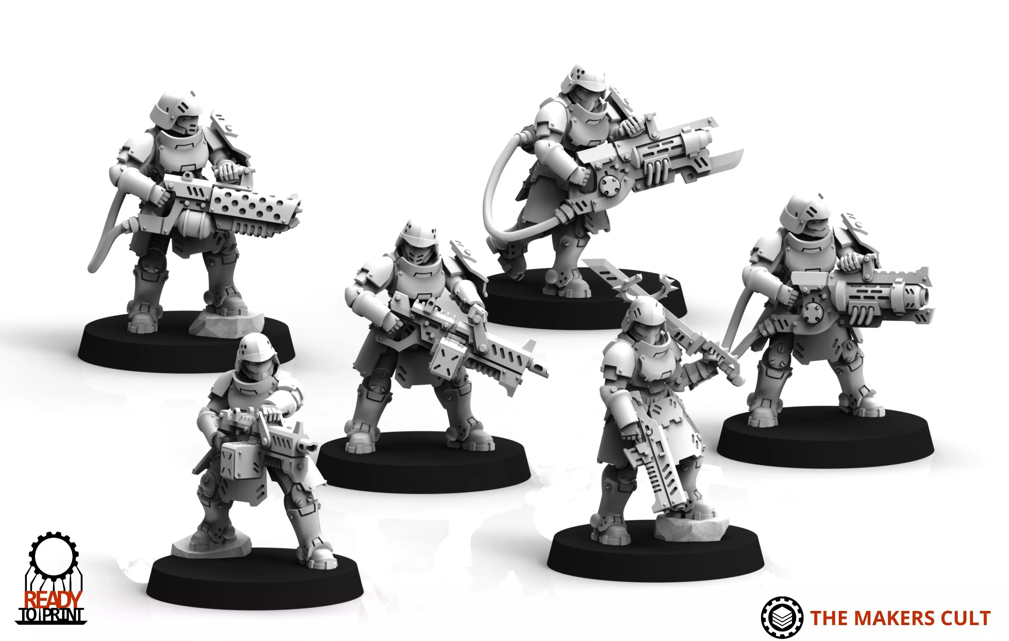 Daughters of War - Heavy Weapon Squad 3D print model