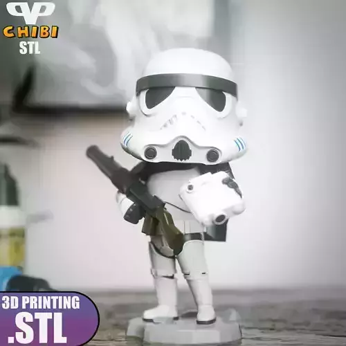 Sandtrooper Chibi STL for 3D Printing ChibiSTL 3DXM