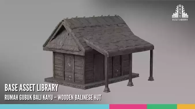 Rumah Gubuk Bali Kayu Wooden Balinese Hut
