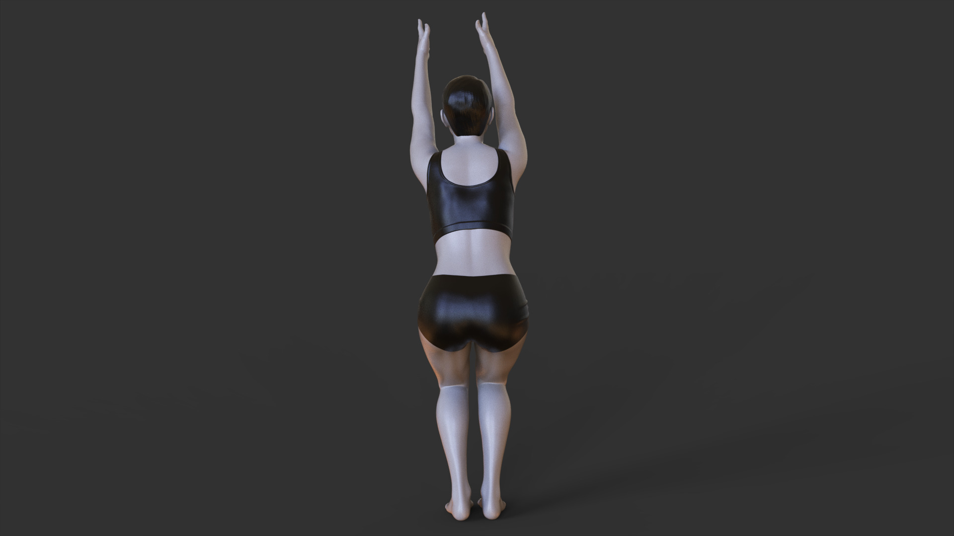 Yoga Pose - Chair Pose - Utkatasana 3D print model_3