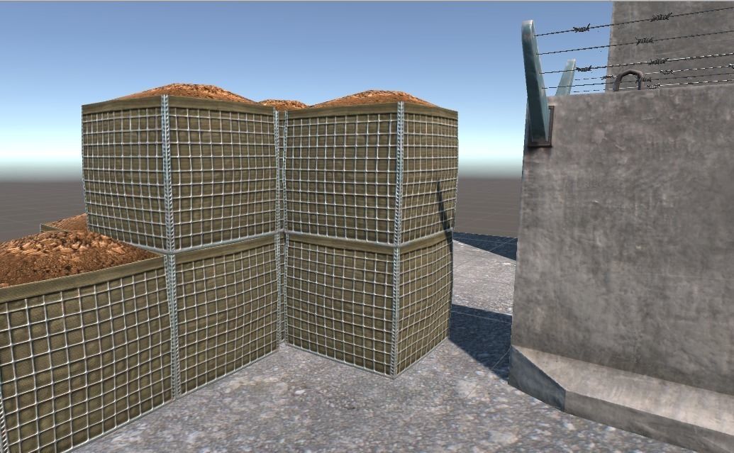Explosion proof walls Low-poly 3D model_1