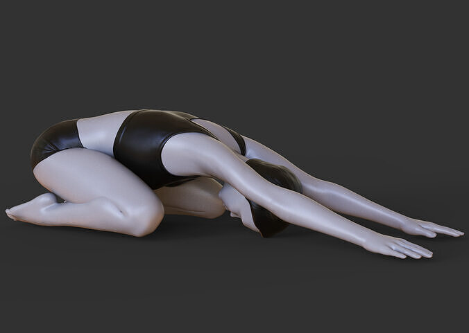 Yoga Pose - Child pose - Balasana 3D print model