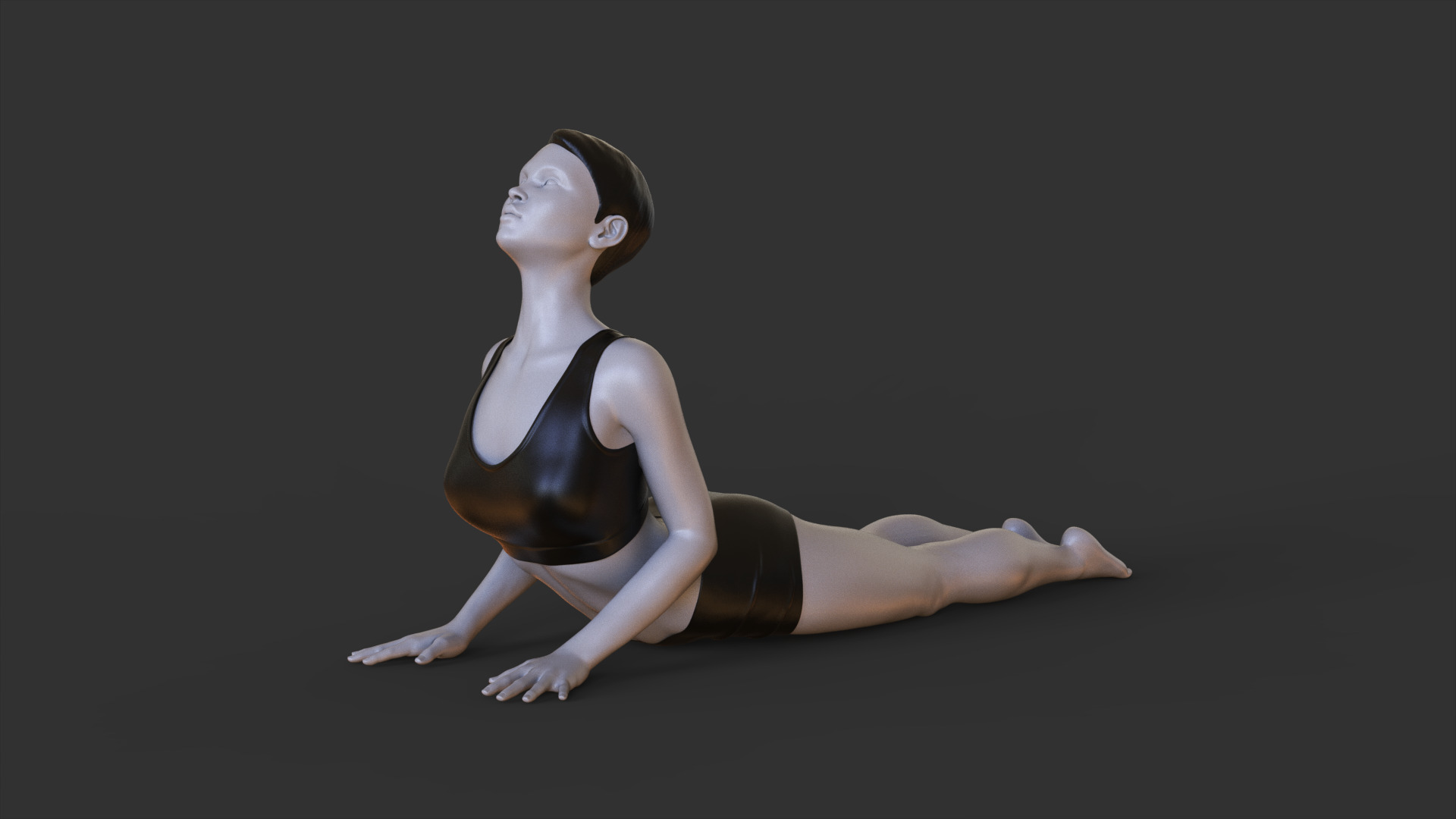 Yoga Pose - Cobra Pose - Bhujangasana 3D print model_3