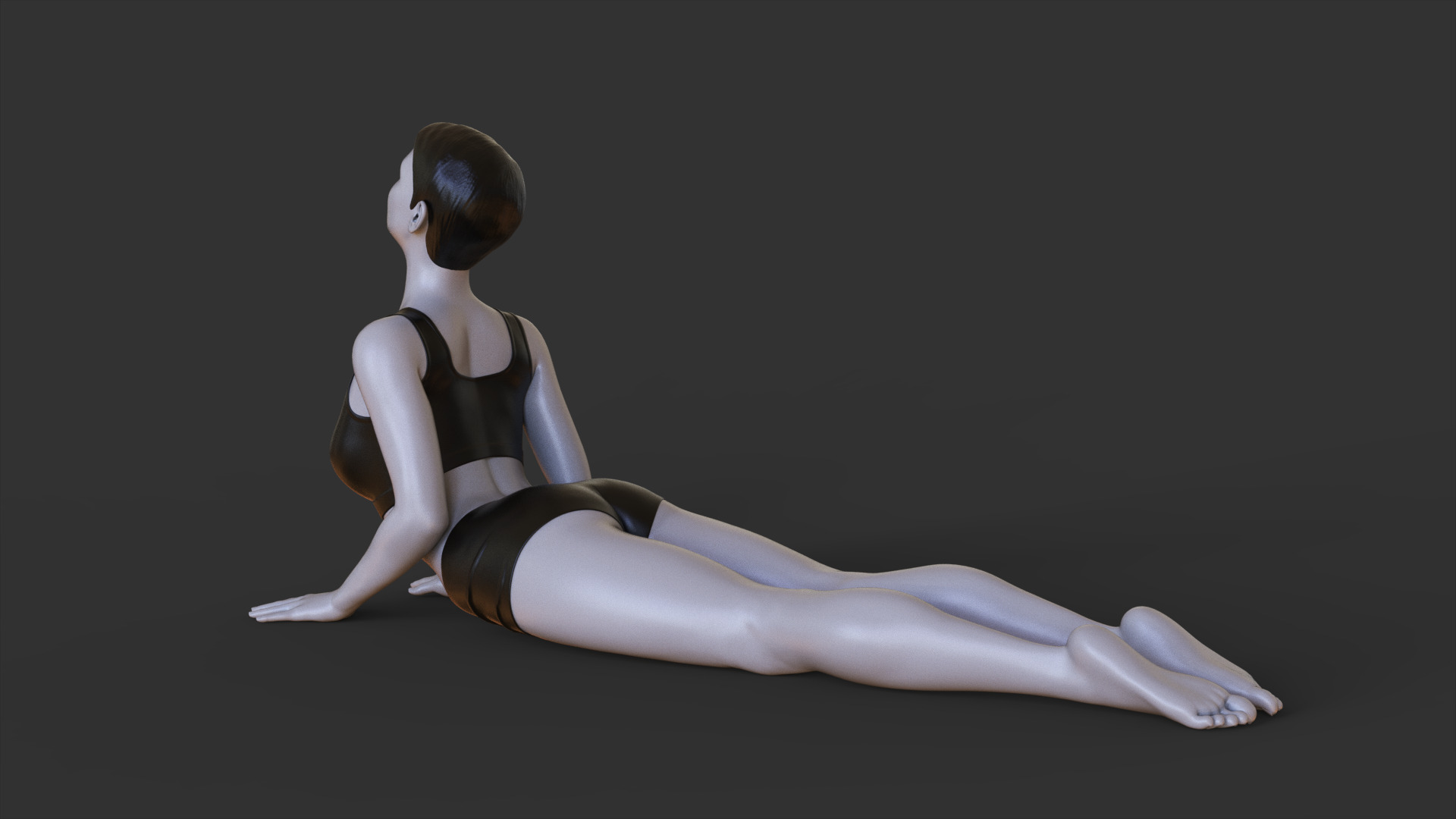 Yoga Pose - Cobra Pose - Bhujangasana 3D print model_5