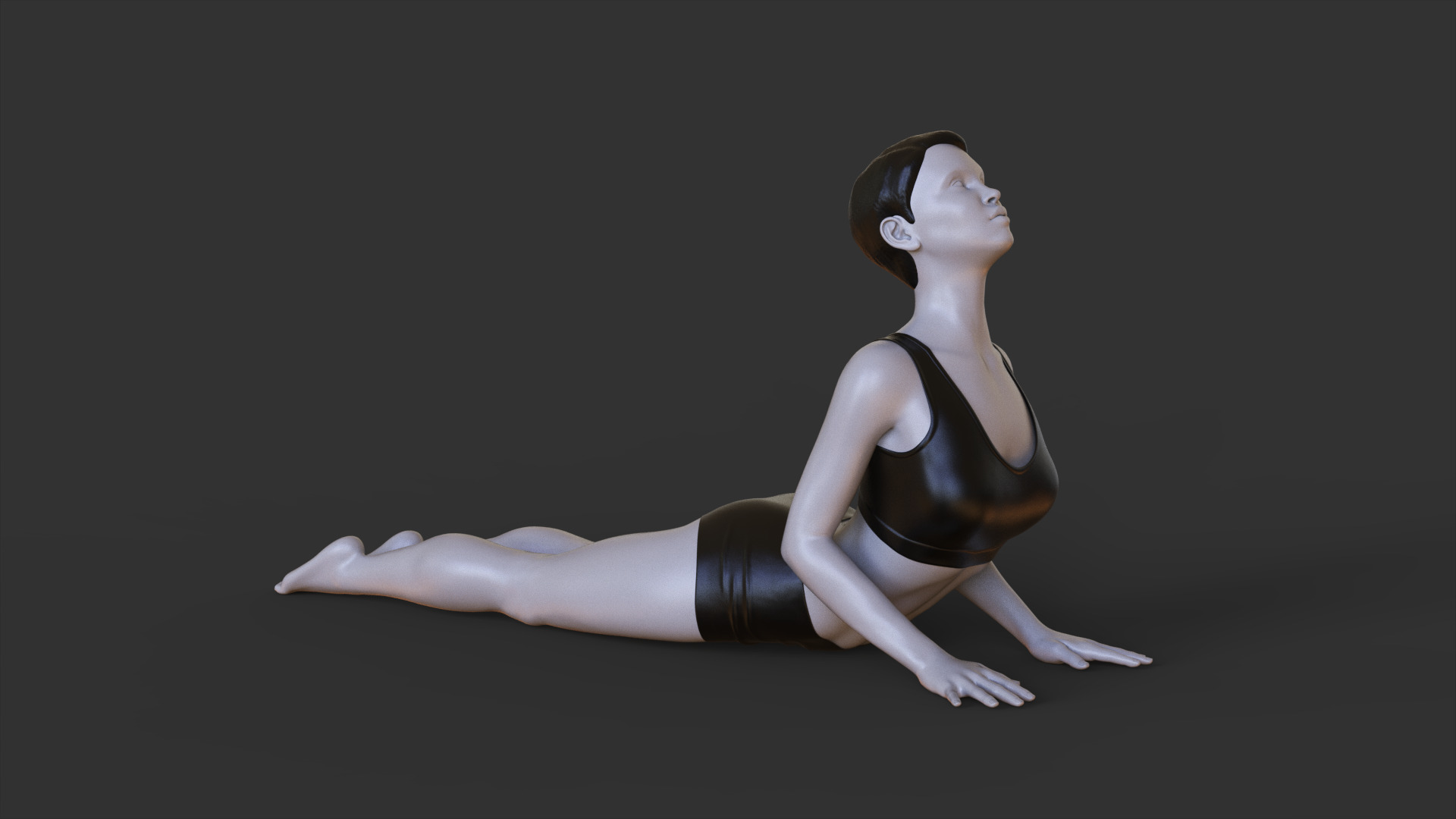Yoga Pose - Cobra Pose - Bhujangasana 3D print model_1